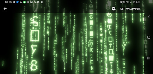 3D Matrix Rain Live Wallpaper