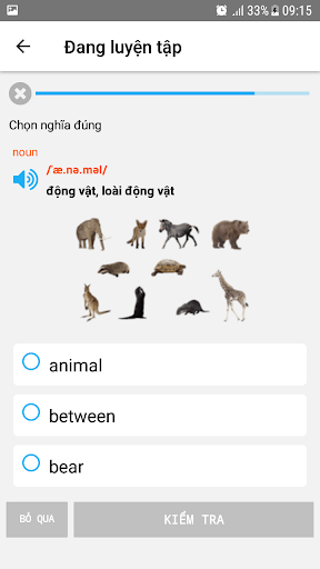 Android application Tu vung tieng anh oxford screenshort
