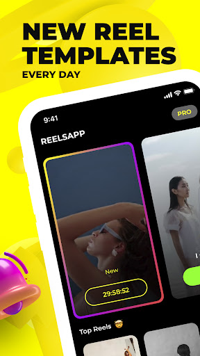 Screenshot of Reelsapp video trends