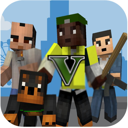 GTA Craft Theft addon MCPE logo