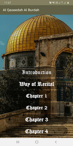 Android application Qasidah Al-Burdah screenshort