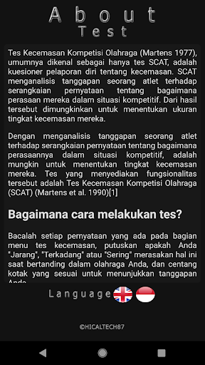 SCAT (Sport Competition Anxiet Screen 2