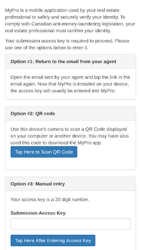 Android application MyPro screenshort