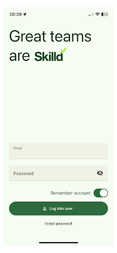 Android application Skilld screenshort