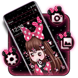 Cute Pink Girl Theme icon