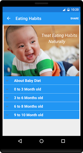 Android application Baby Care - Natural screenshort