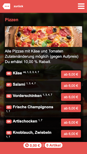 Pizza Phone Screen 2