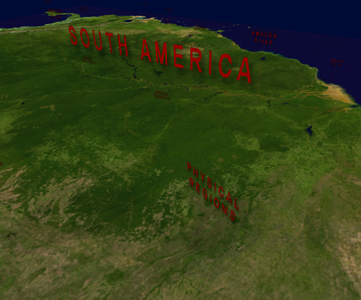 South America Geography VR Screen 3