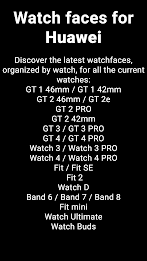 Watch faces for Huawei poster 1