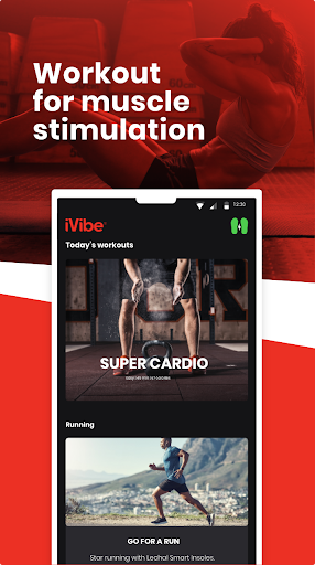 Android application iVibe Insoles - Every step is screenshort