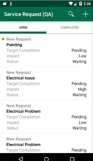 CBRE GWS Service Request Screen 3