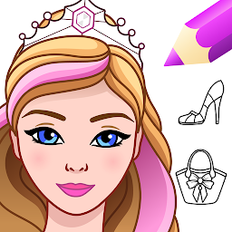 Simge resmi Princess Dress Up & Coloring