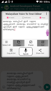 Malayalam Voice To Text Editor
