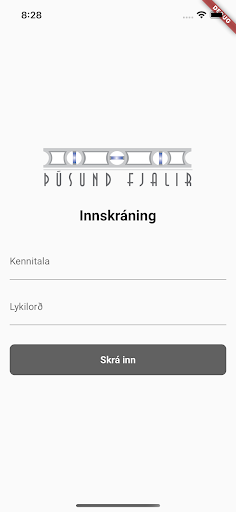 Android application Þúsund Fjalir screenshort