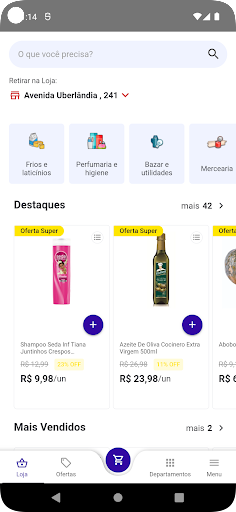 Android application Supermercados Meira screenshort