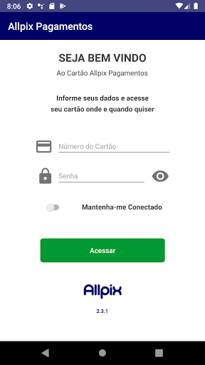 Android application Cartão Allpix Pagamentos screenshort