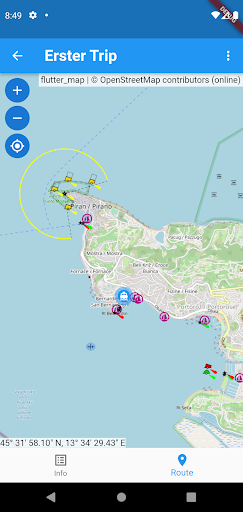 Boat Trip Tracker - Logbuch Screen 3