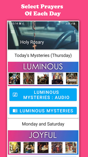 Android application The Holy Rosary Audio Offline screenshort