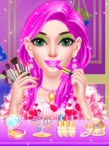 Android application Pink Princess:Makeup & DressUp screenshort