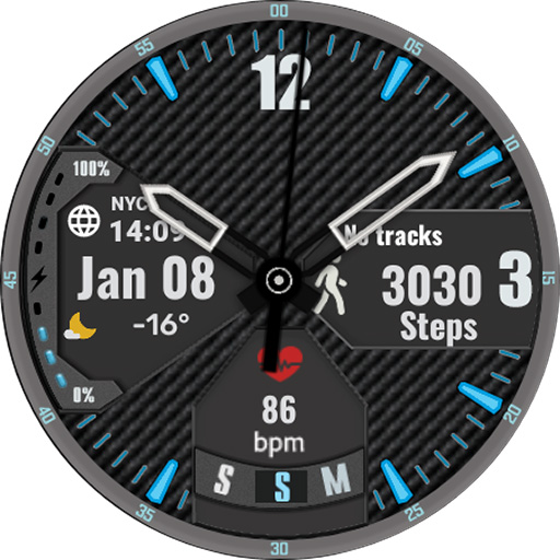 NB017 Analog watch face logo