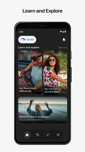 Android application Meta View screenshort