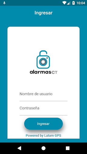 Android application Alarmas CT screenshort