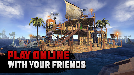 Raft Survival: Multiplayer APK Premium Pro OBB screenshots 1