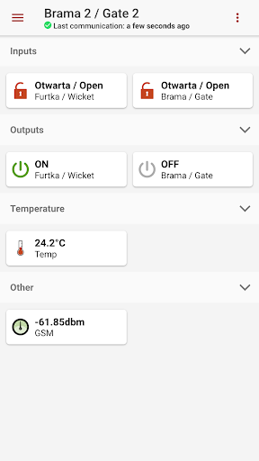 Android application XCONTROL screenshort
