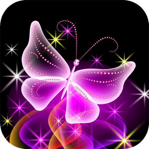 Neon Butterfly Wallpaper logo