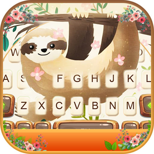 Smiling Sloth Keyboard Theme