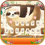 Cover Image of Download Smiling Sloth Keyboard Theme  APK