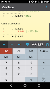 CalcTape Taschenrechner لقطة شاشة