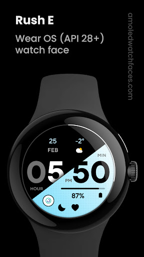 Android application Rush E: Watch face screenshort