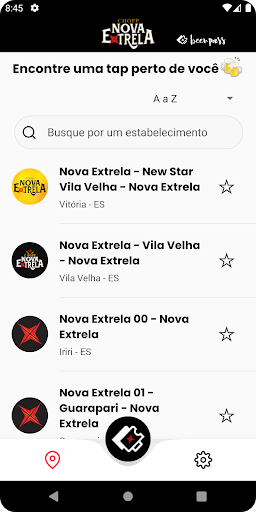 Android application Nova Extrela - Bares Beerpass screenshort