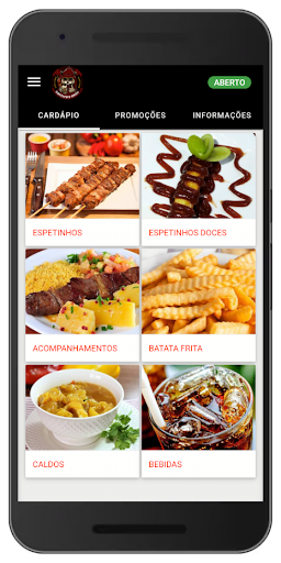 Android application Gattito's Grill Espetinhos screenshort