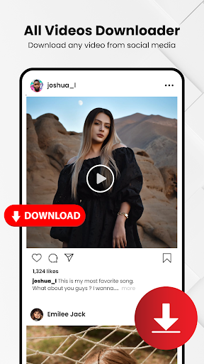 Android application Video Downloader App - Mesh screenshort