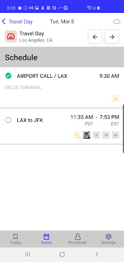 Android application Daysheets screenshort