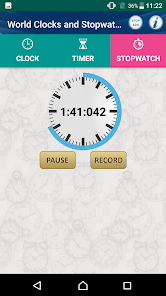 Imágen 8 World Clocks with Timer & Stop android