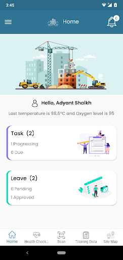 Android application Skystruct LM screenshort