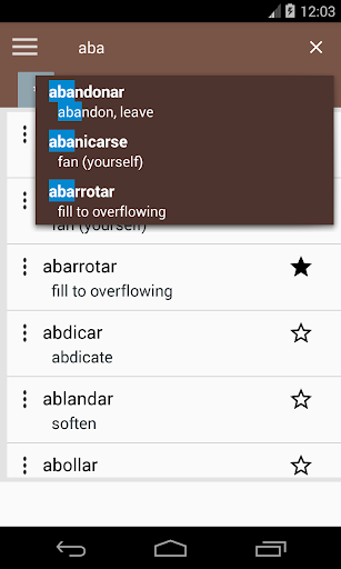 Spanish verb conjugation Screen 3