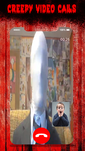 Slender Man Video call Screen 2