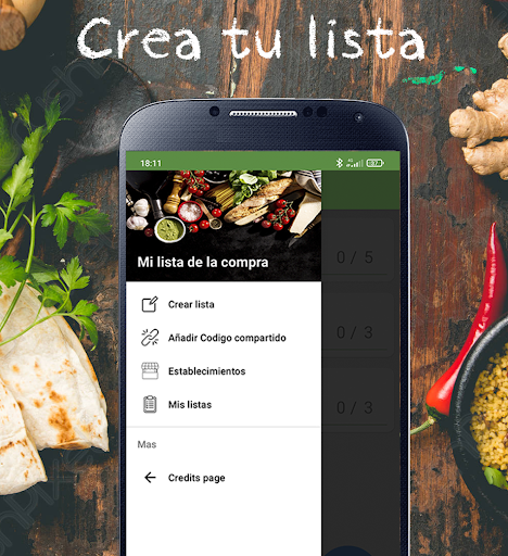 Android application Shopping list screenshort