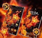 screenshot of Fire Flower Launcher Theme