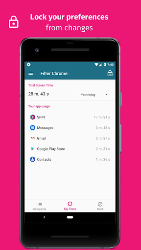 Web Filter for Chrome and SPIN