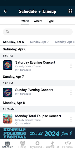 2024 Kerrville Folk Festival Screen 2