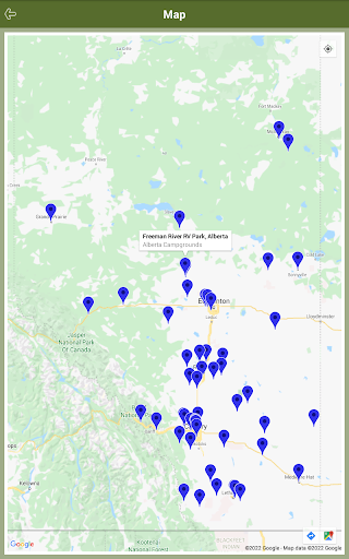Alberta RV Parks and Campgrounds