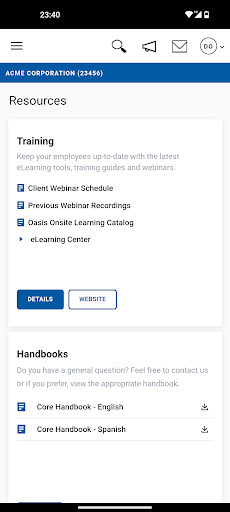 Paychex Oasis Employee Connect Screen 3