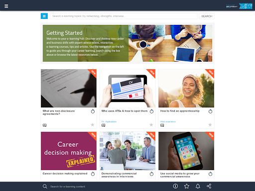 Keele Careers Online Screen 2