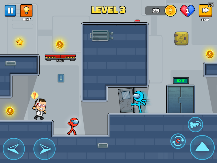 Red Blue Stickman: Escape Game - 1.6.8 - (Android)