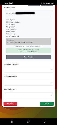 RSPAD Gatot Soebroto - Mobile Screen 3